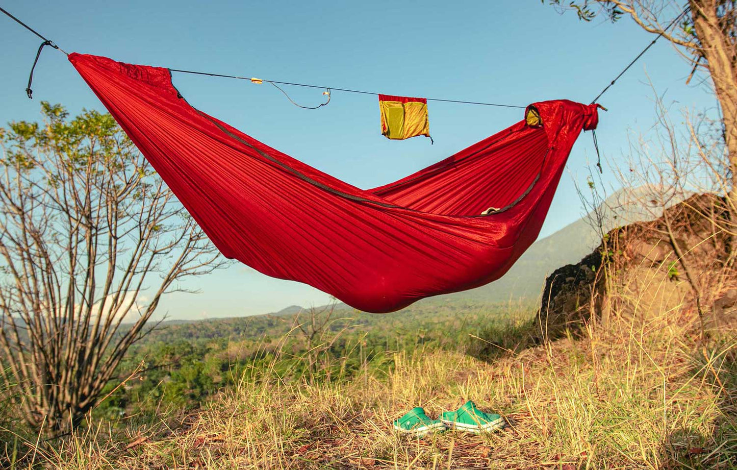 Pro Original Hammock Burgunder - med integrert myggnett