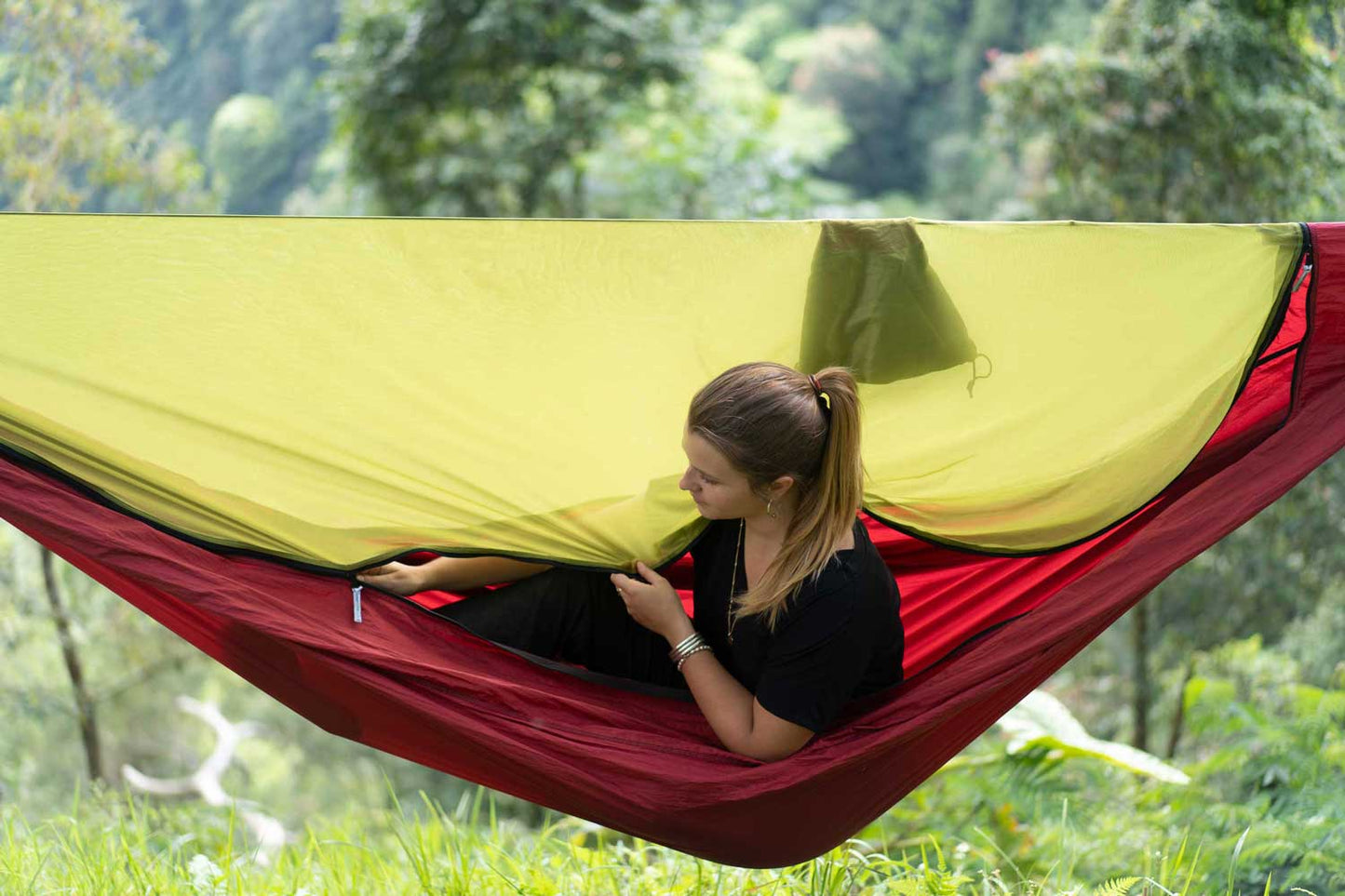 Pro Original Hammock Burgunder - med integrert myggnett
