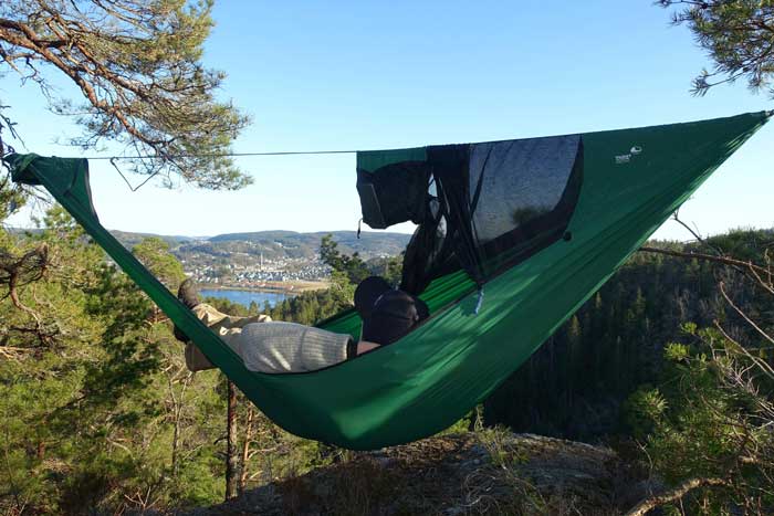 Pro Lightest Hammock - med integrert myggnett