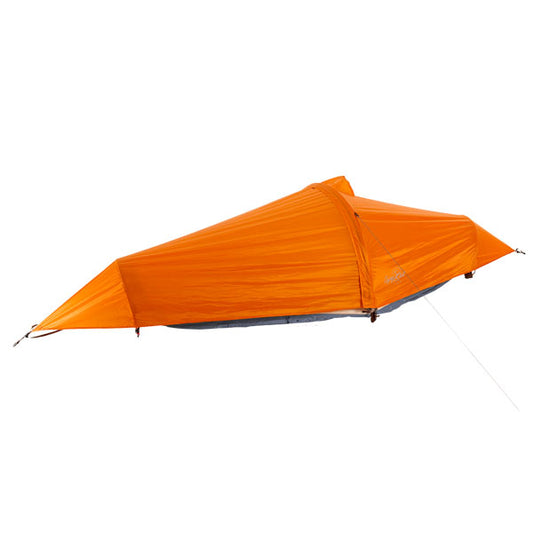 flying tent sunset