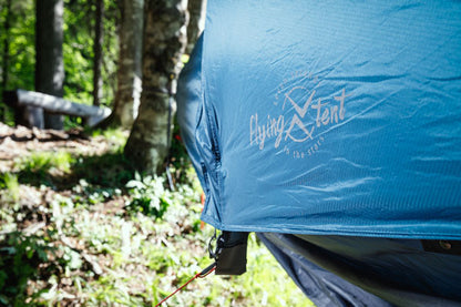 flying tent ocean view