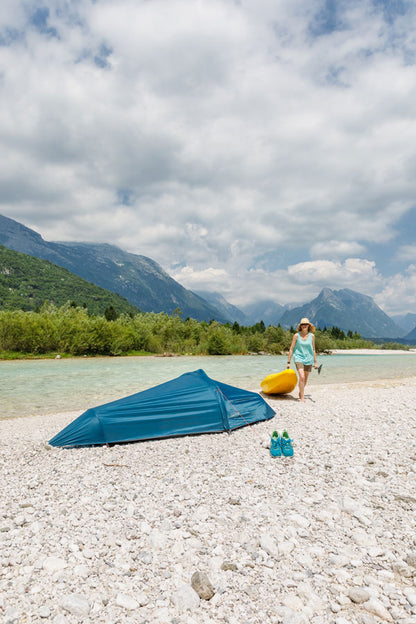 flying tent ocean view
